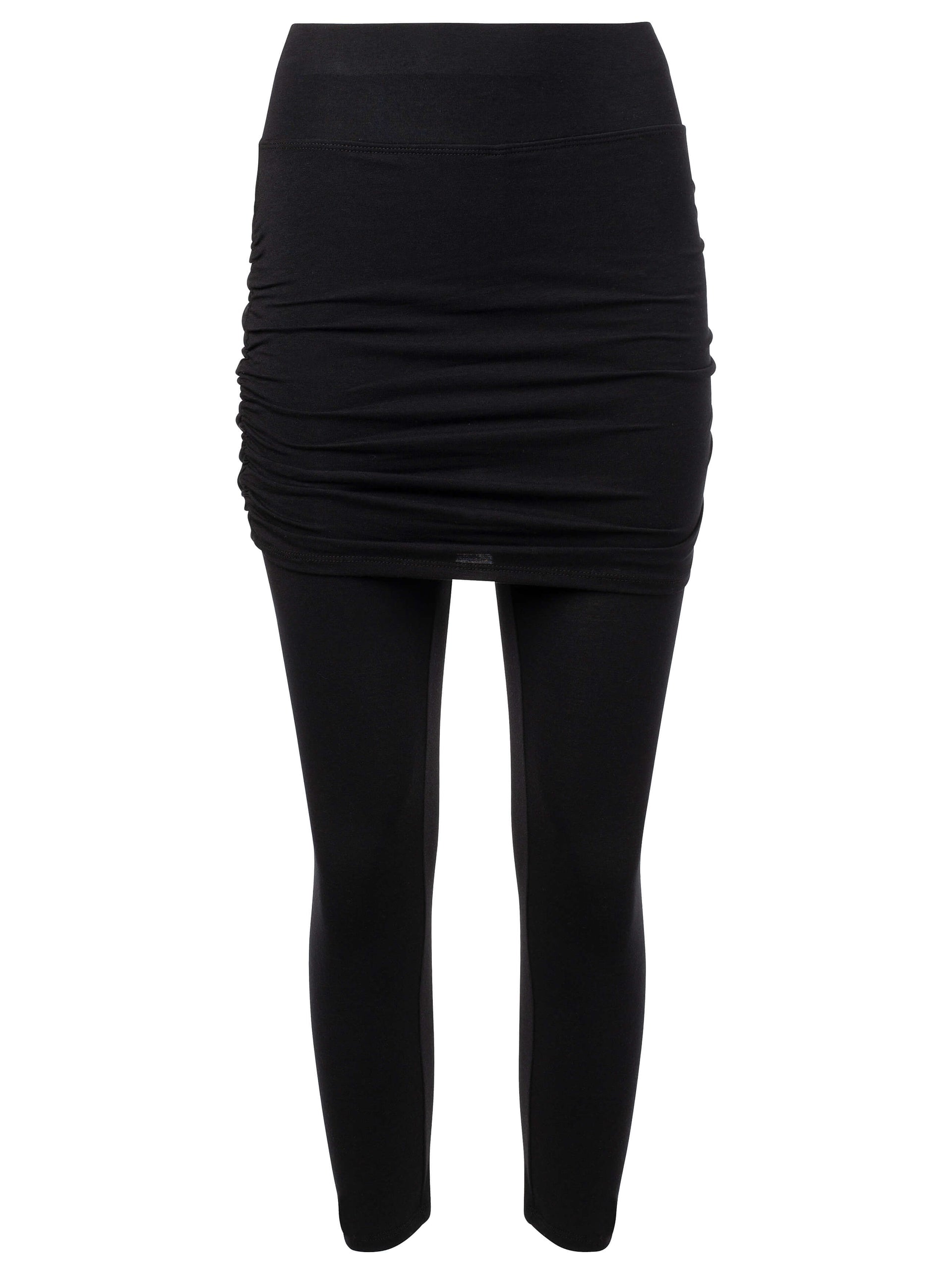 Legging jupe court-MACY-tencel coton bio-noir-femme-ghost-E262C