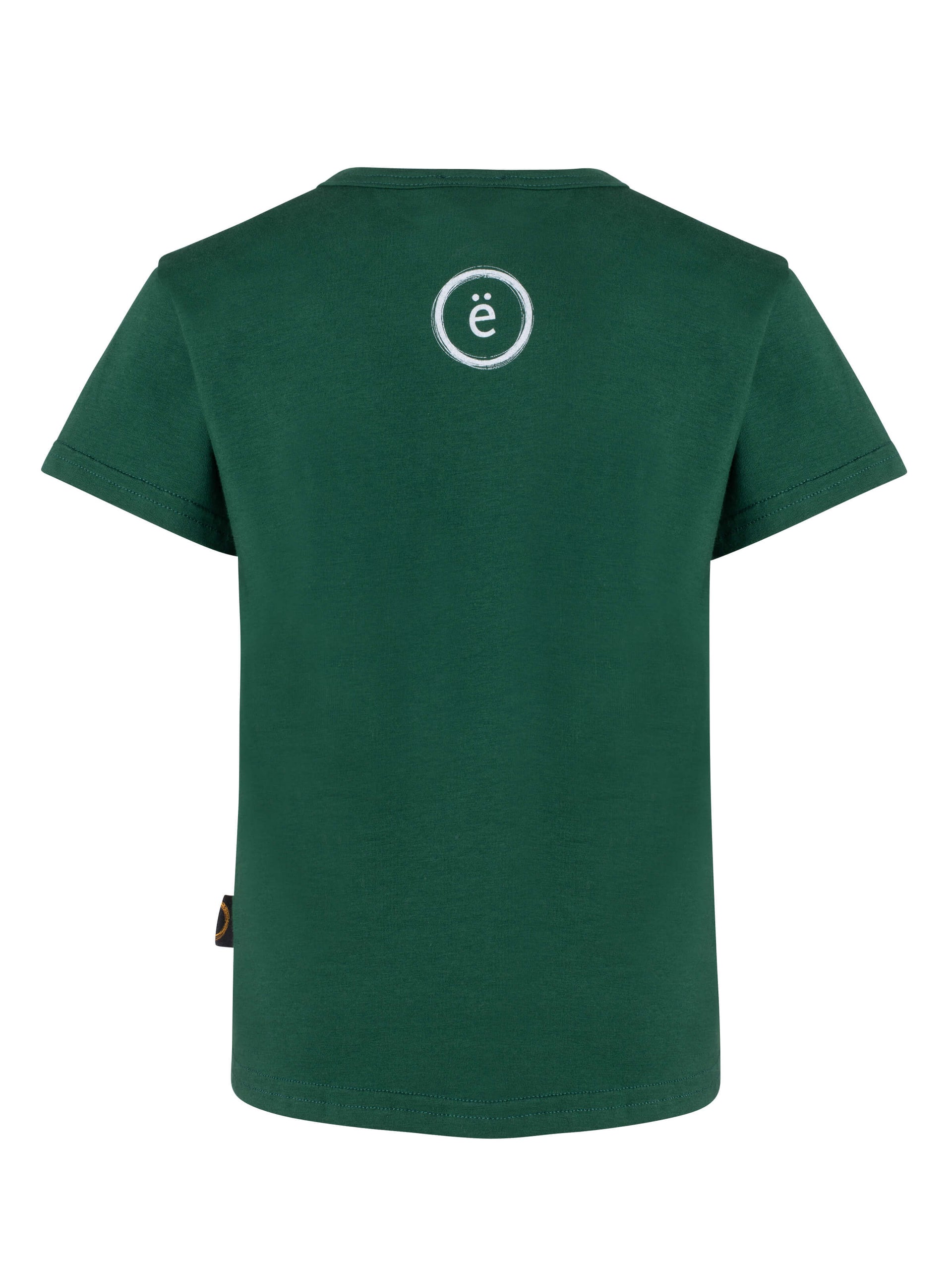 T-shirt enfant-UNISEXE maquereaux-coton bio- vert-unisexe-ghost dos-FC10