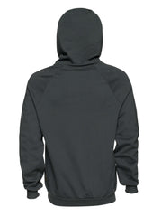Chandail hoodie-KANGOUROU-coton bio-Gris-Unisexe-ghost dos-FC02
