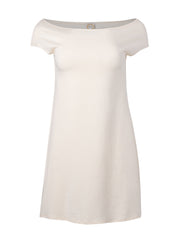 Robe tunique-RIVIERE-tencel coton bio-beige-femme-ghost-face-FC22T2