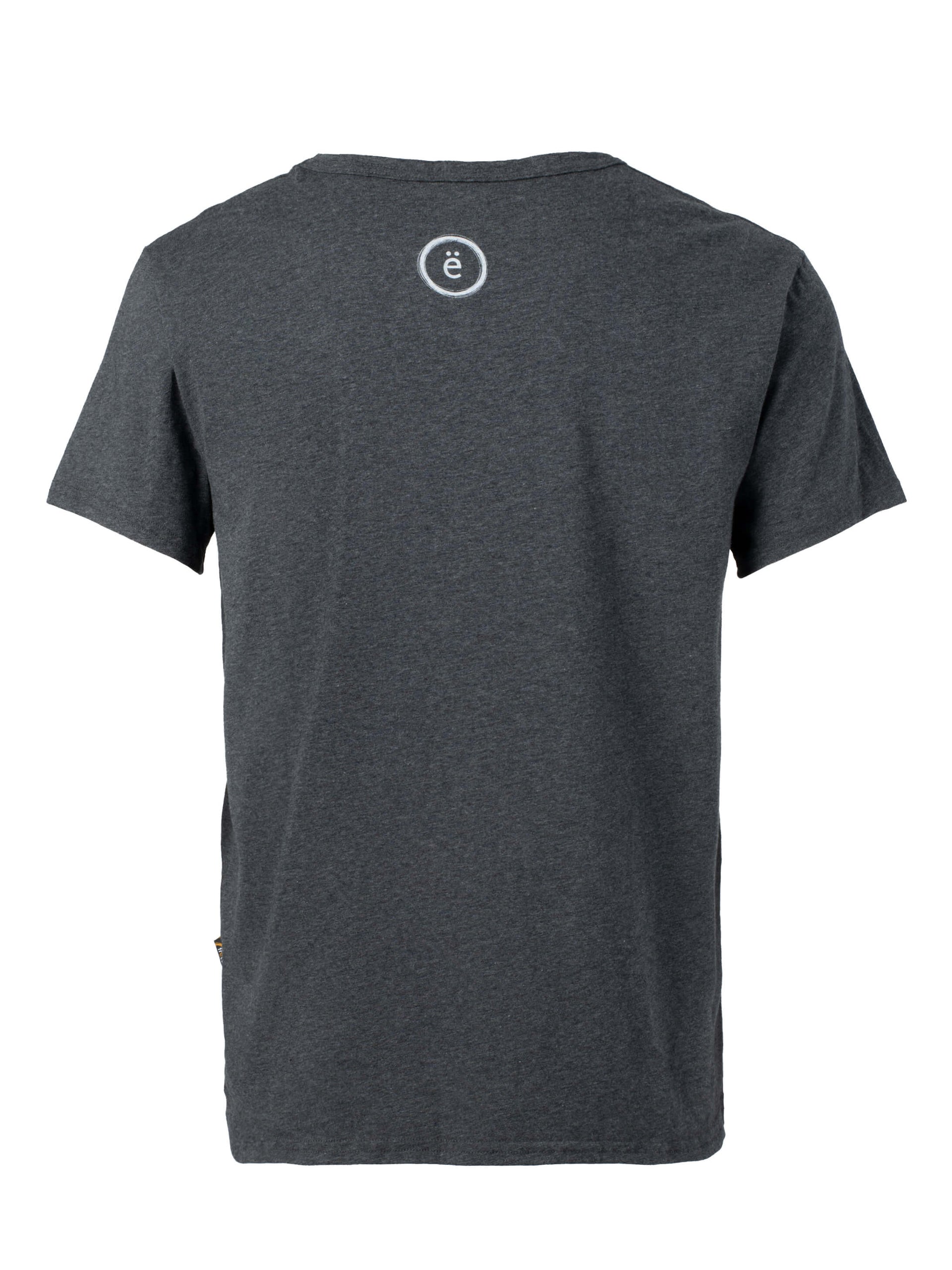 T-shirt-UNISEXE voilier-Coton bio-Charcoal-ghost dos-FC10
