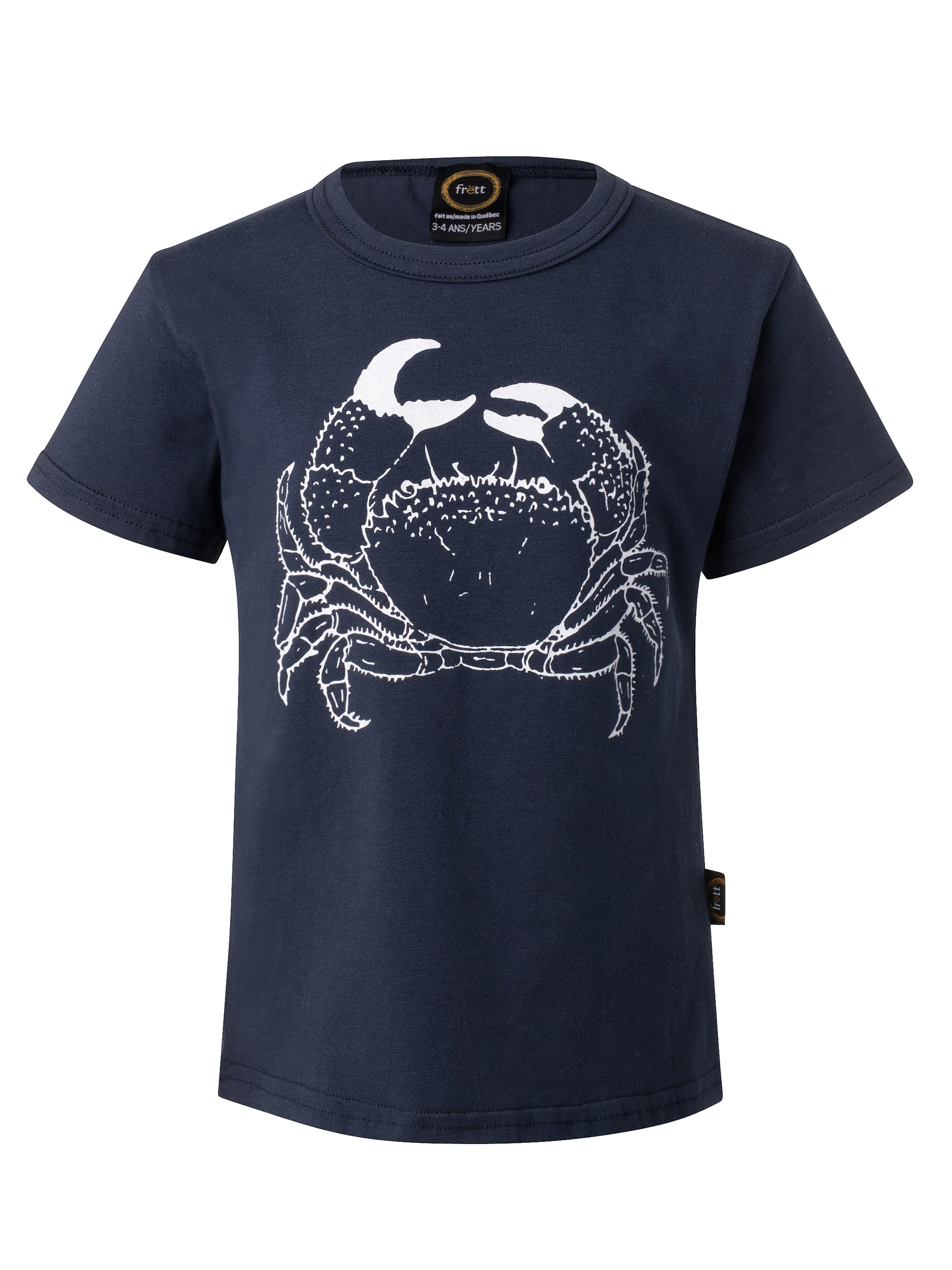 T-shirt enfant-UNISEXE crabe-coton bio-marine-unisexe-ghost-FC10